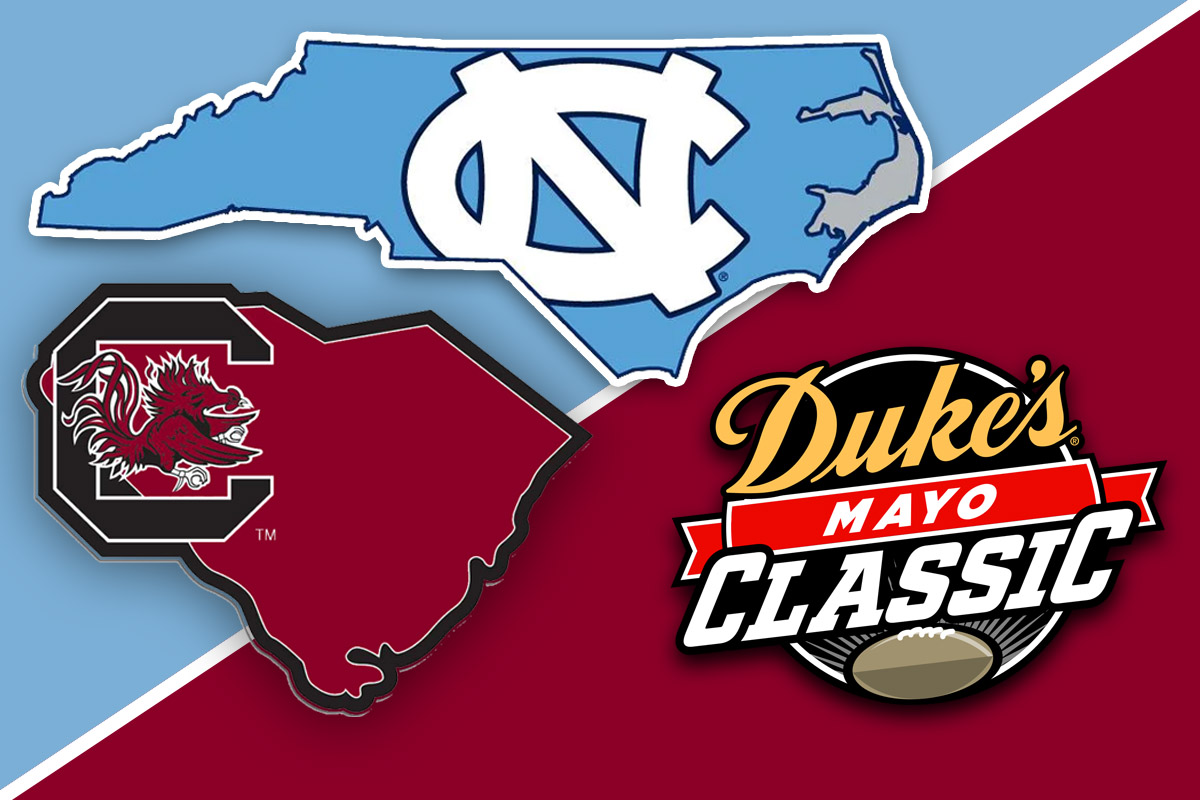 North Carolina will play South Carolina in the 2023 Duke's Mayo Kickoff Classic.