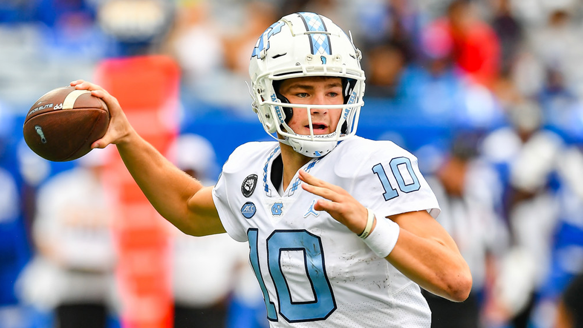 UNC quarterback Drake Maye