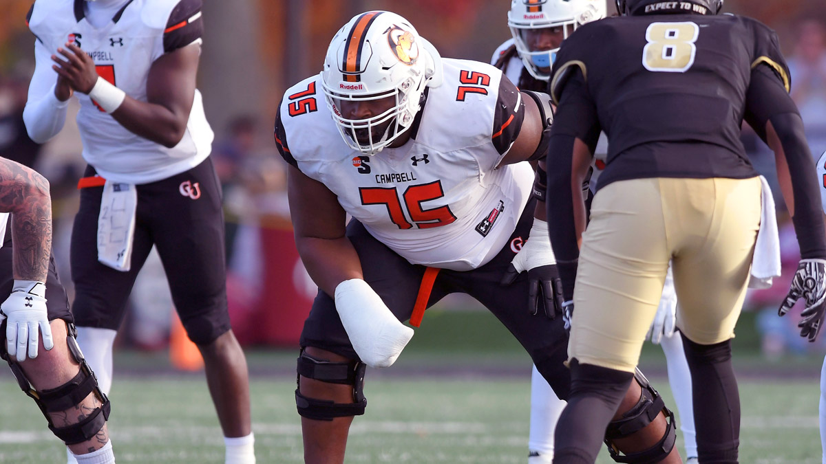 Campbell University offensive lineman Mike Edwards