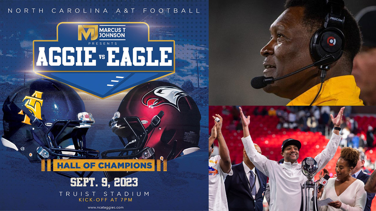 NC A&T vs. NC Central football graphic