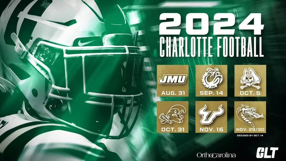 CHARLOTTE 49ERS FOOTBALL SCHEDULE NCFootballNews