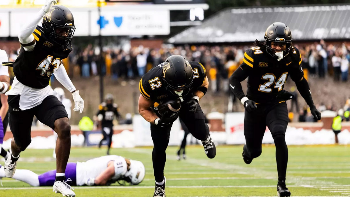 App State football beats James Madison in Sun Belt Conference action November 2024