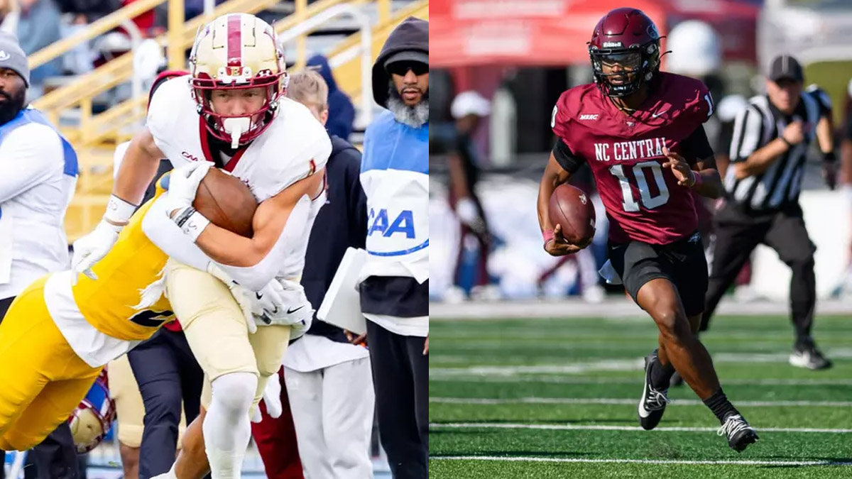 Elon football and North Carolina Central football won their FCS season finales.