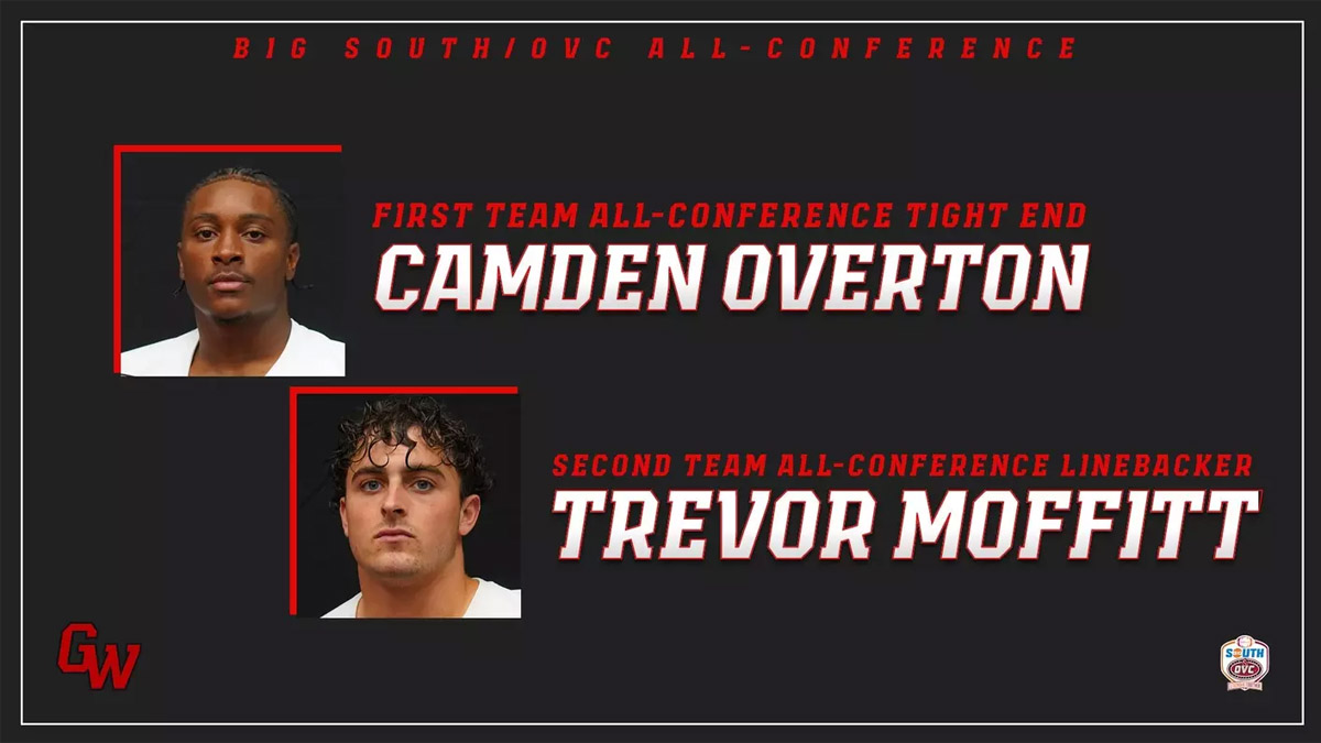 Gardner-Webb football put two players on the Big South/OVC all-conference team: Camden Overton and Trevor Moffit