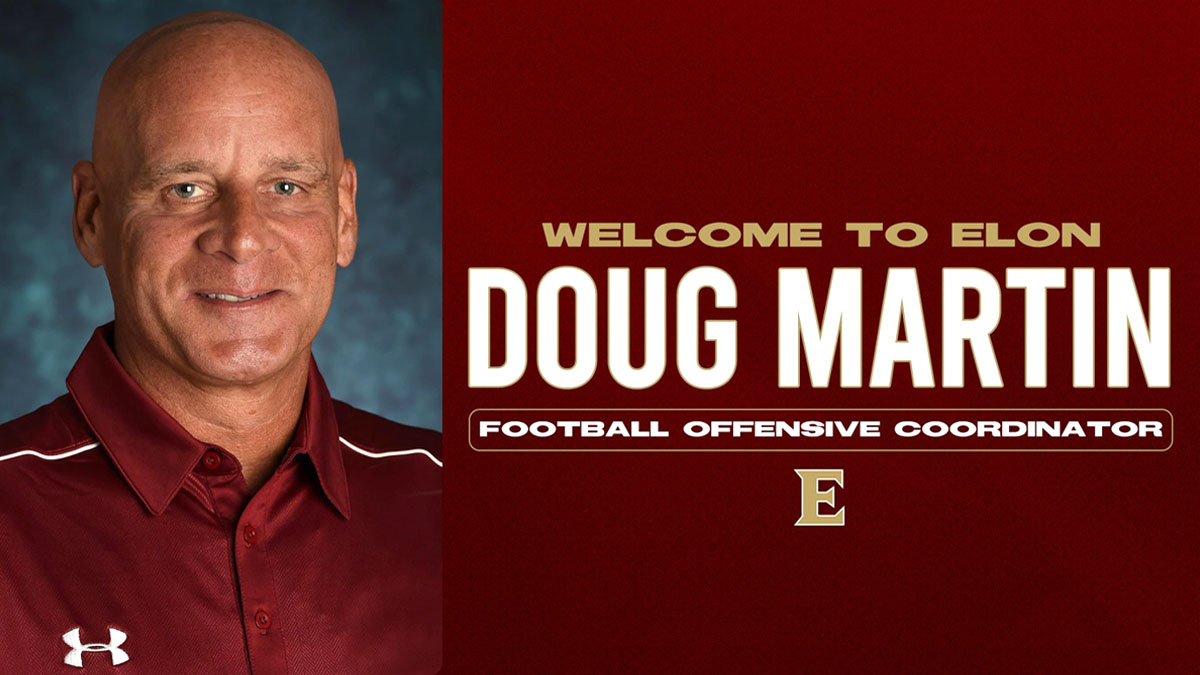 Elon football announces Doug Martin as its new offensive coordinator