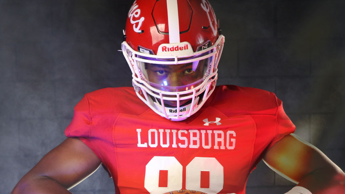 Louisburg College football player Jabari Rone, a 2024 NJCAA Division III All-American.