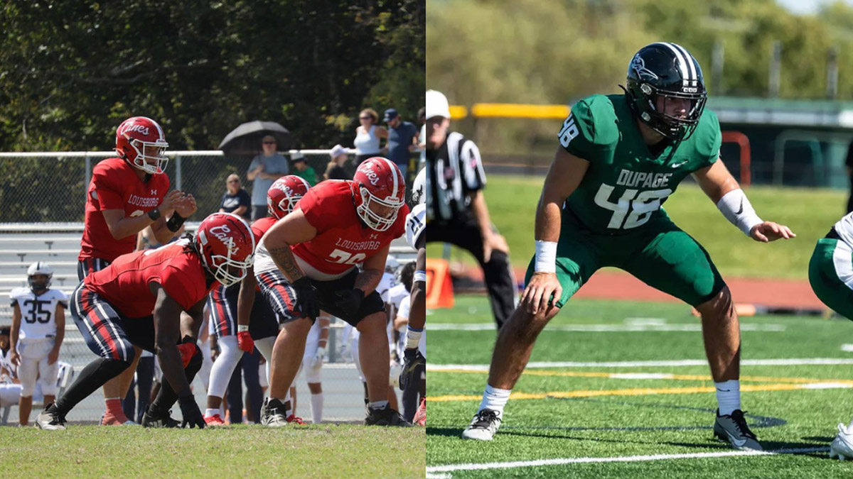 Louisburg College Hurricanes and College of DuPage Chaparrals players are preparing for the 2024 NJCAA Division III National Championship football game.