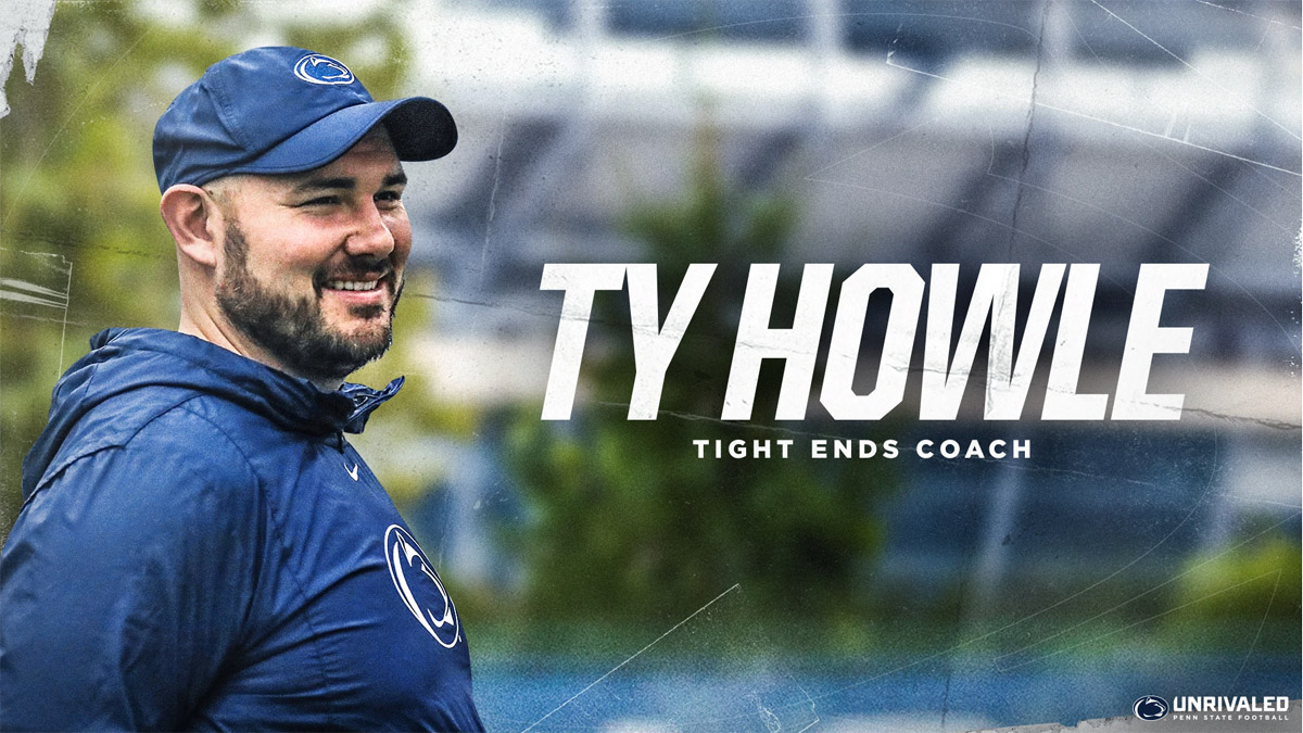 Penn State tight ends coach Ty Howle, a former Bunn High player and NC State graduate assistant