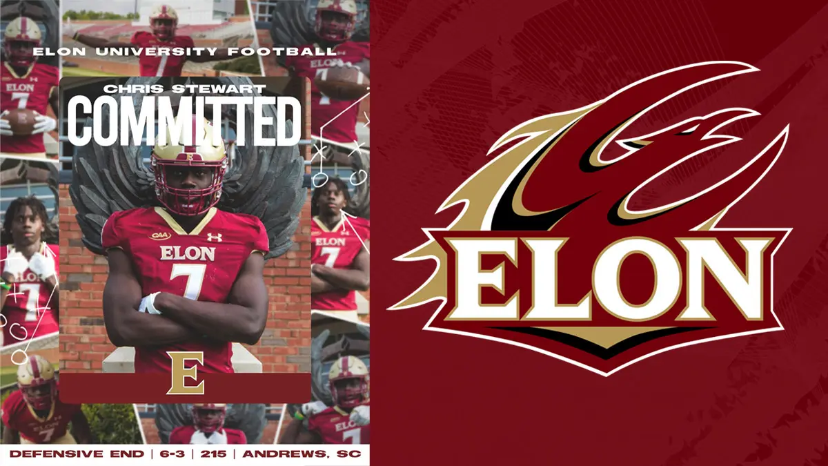 All-state defensive end Chris Stewart joins Elon football's 2026 recruiting class.
