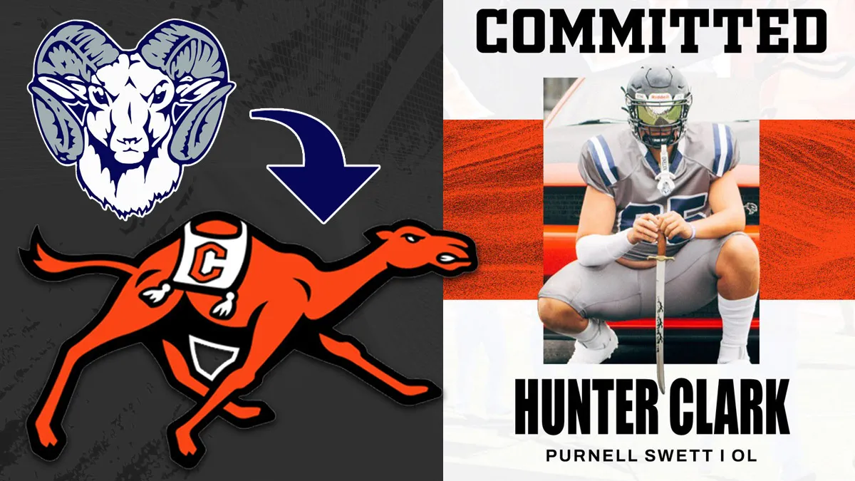 Hunter Clark, a 2026 offensive lineman from Purnell Swett, has committed to Campbell University.