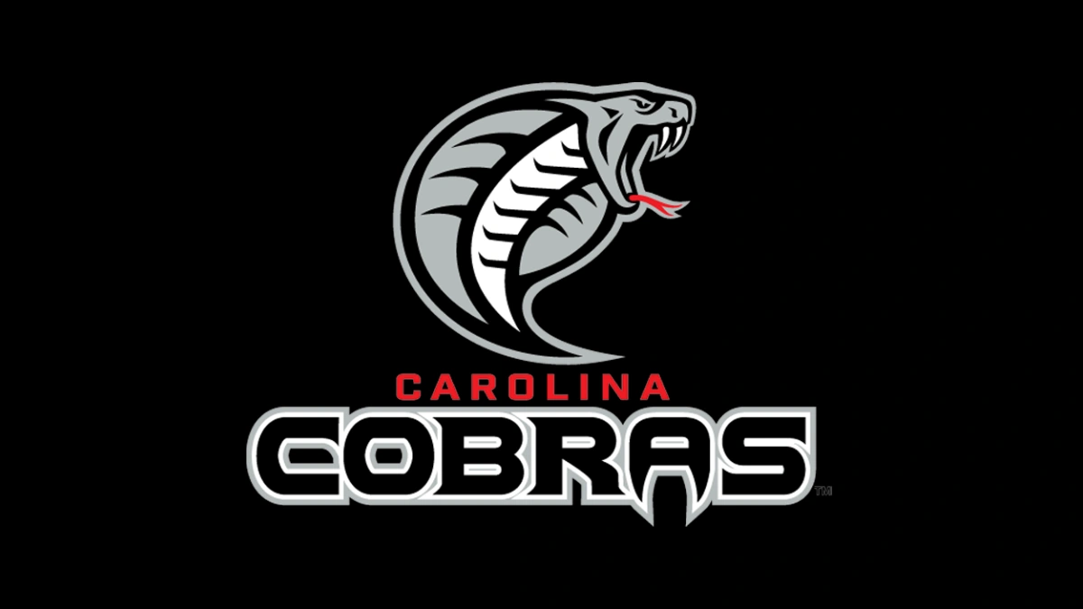 The Carolina Cobras logo on a black background