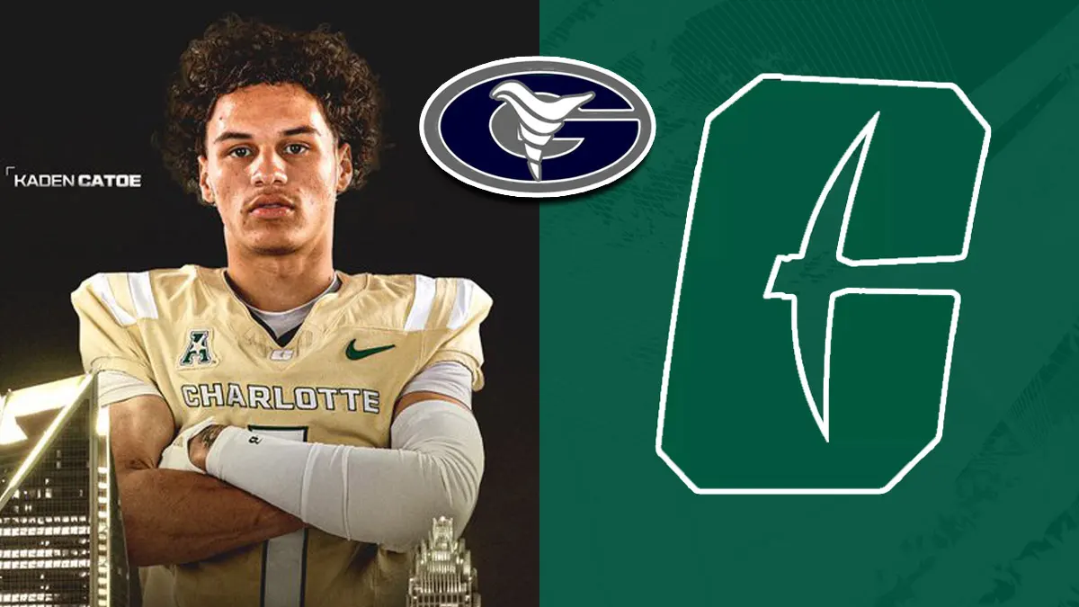 Grimsley High's Kaden Catoe has committed to Charlotte football's Class of 2026,