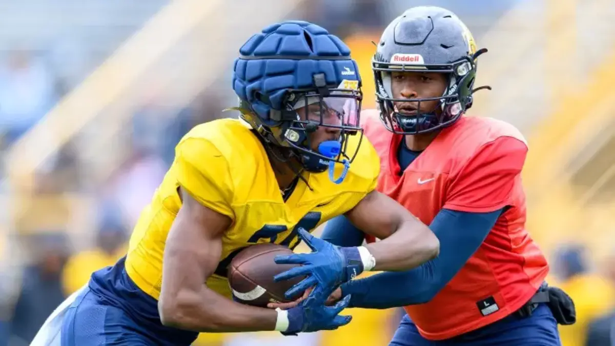 North Carolina A&T works on offense during the spring game earlier this year