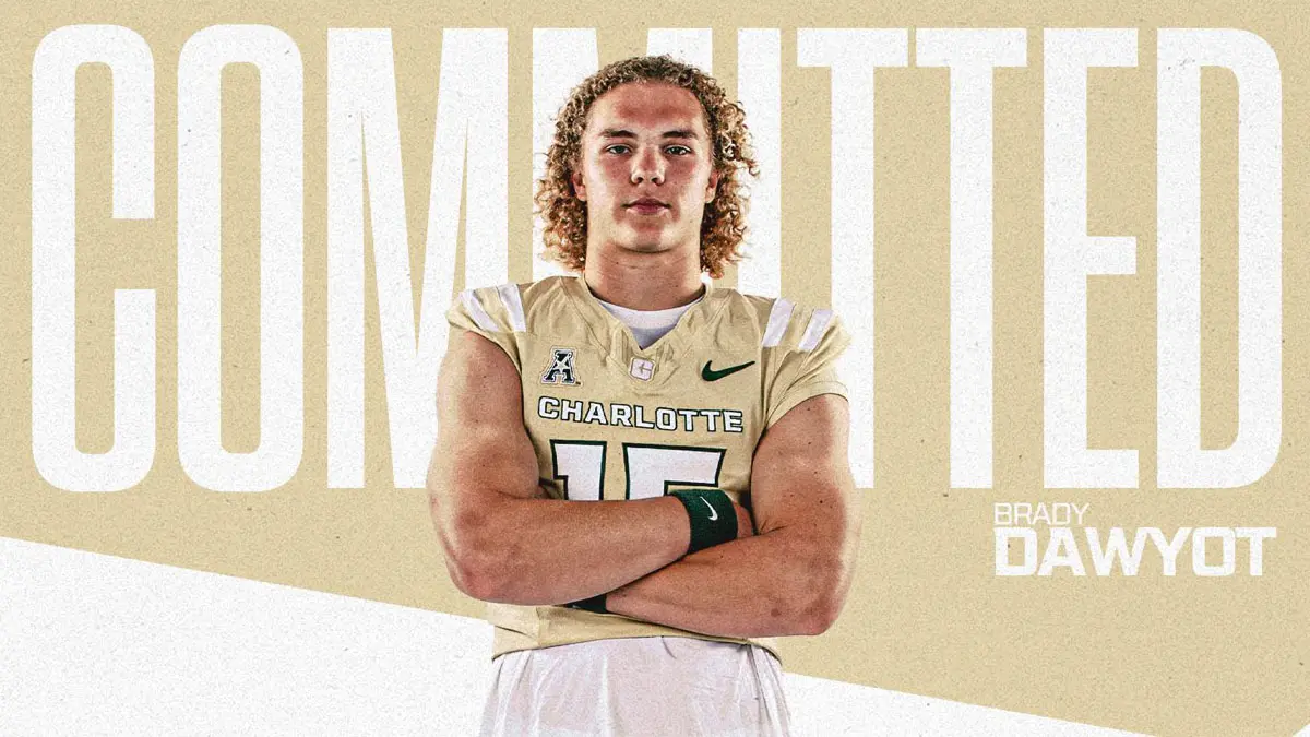 Glenvar quarterback Brody Dawyot announces his commitment to Charlotte 49ers football.