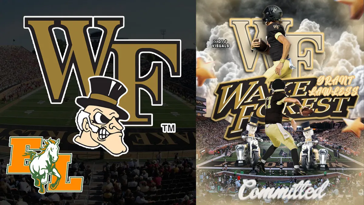 East Lincoln quarterback Grant Lawless has committed to Wake Forest for 2026.