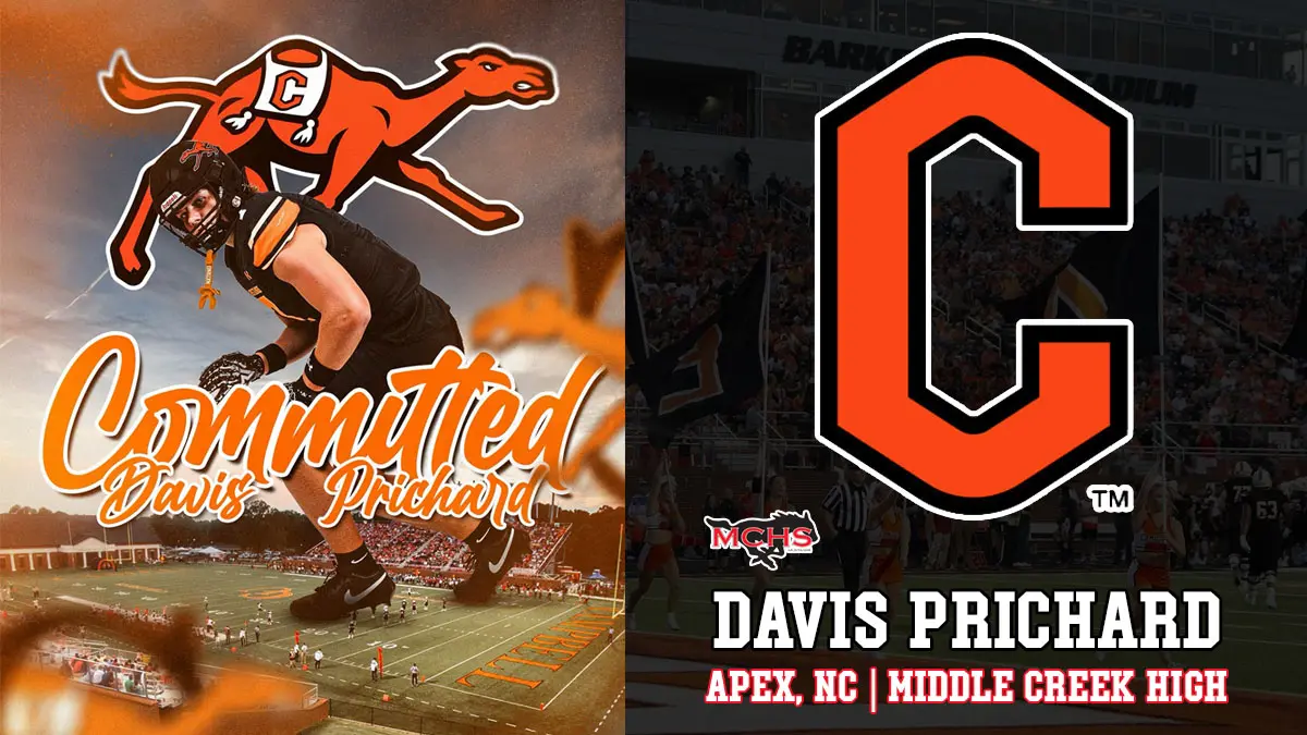 Middle Creek defensive standout Davis Prichard announces his commitment to Campbell.