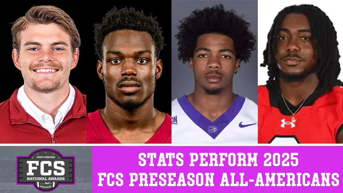 Jeff Yurk (Elon), Malcolm Reed (NCCU), Taron Dickens (WCU) and Mari Adams (Davidson) made the Stats Perform 2025 Preseason FCS All-America Team.