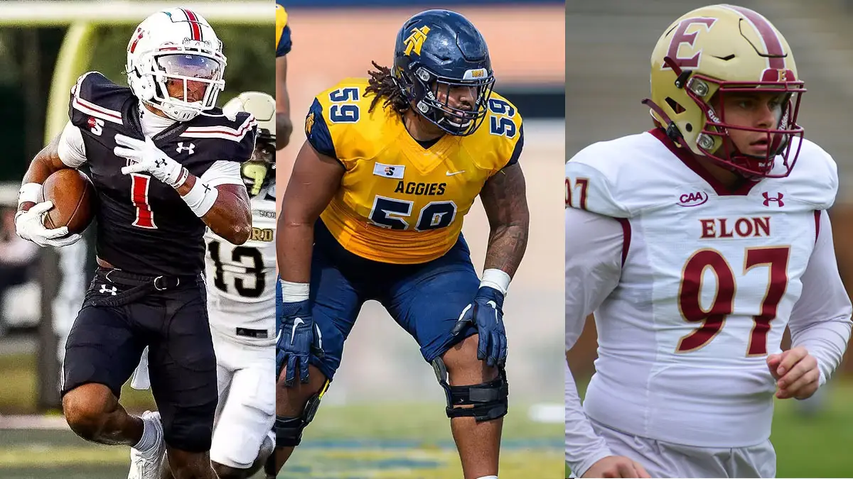 Three players who make the NC Football News FCS Player of the Year watch list: Anthony Lowe (Gardner-Webb), Korion Sharpe (NC A&T) and Jeff Yurk (Elon).