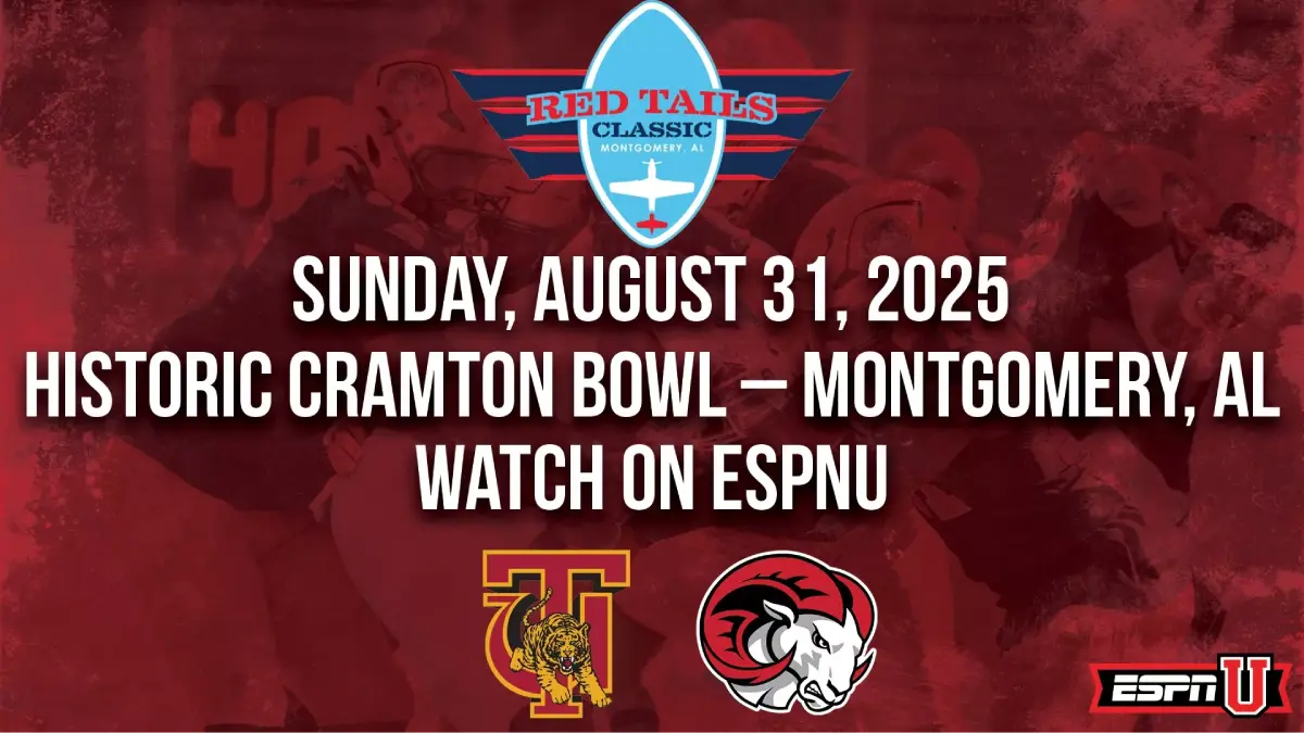 Winston-Salem State will take on Tuskegee in the 2025 Red Tails Classic football game in Montgomery, AL
