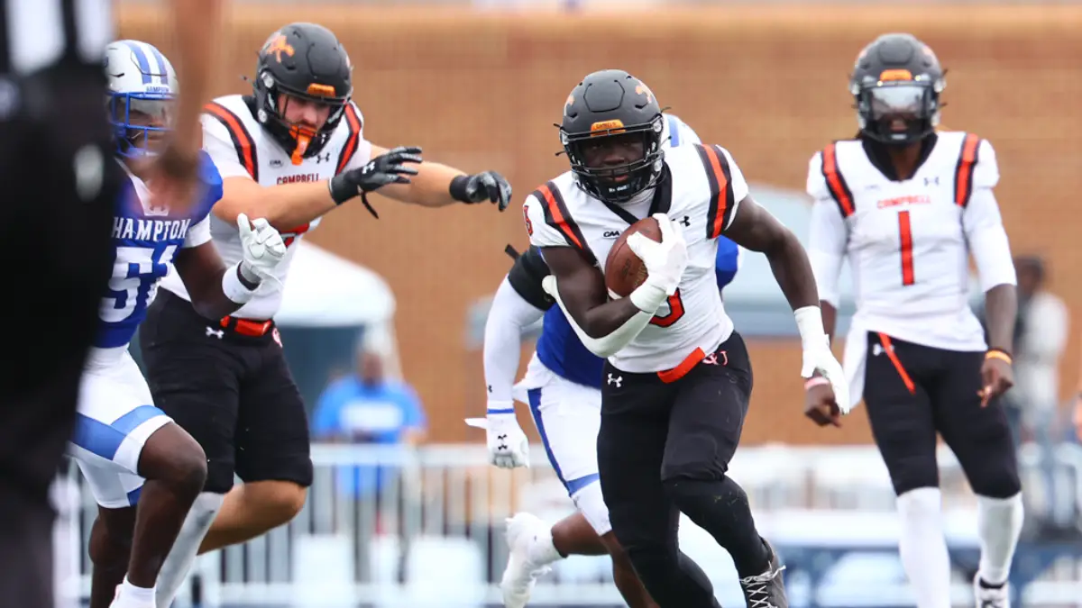 Campbell running back JJ Cowan, a former Triton High standout, earned CAA offensive player of the week honors