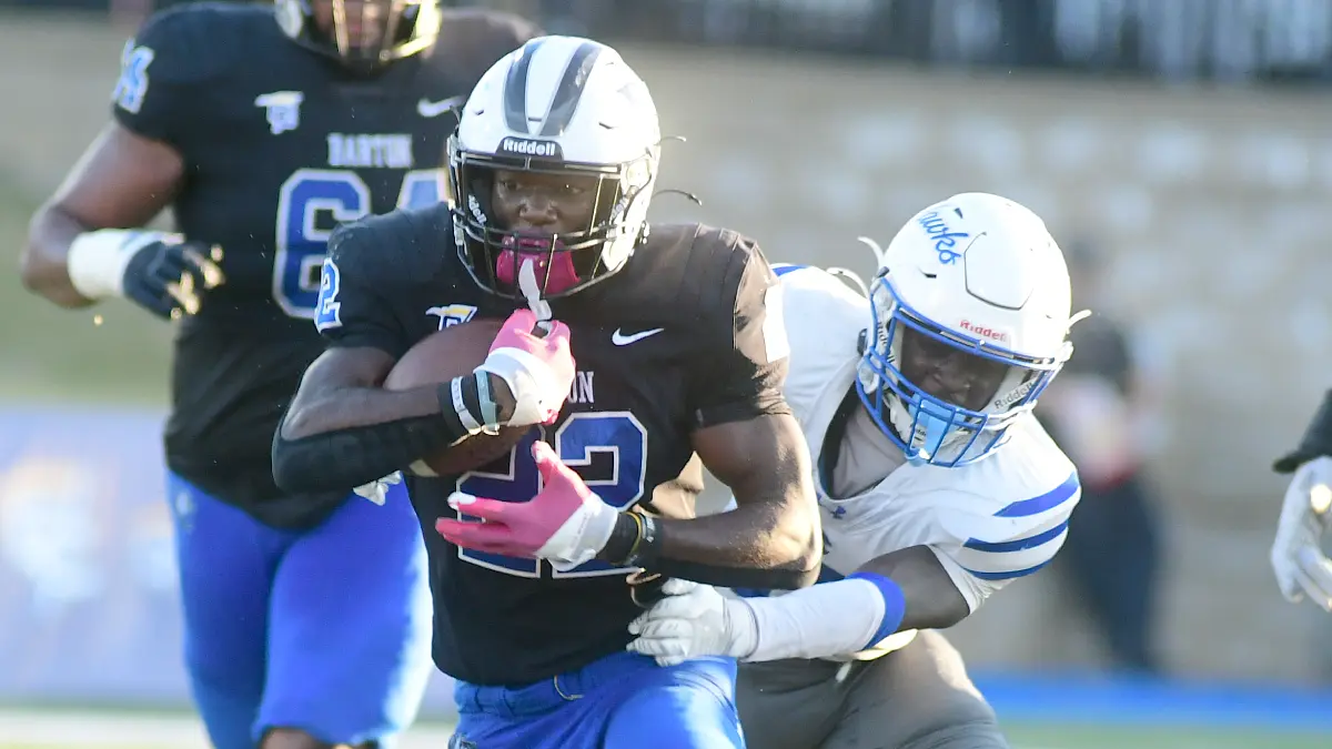 Barton's Jackson Parrish rushed for 221 yards against Chowan.