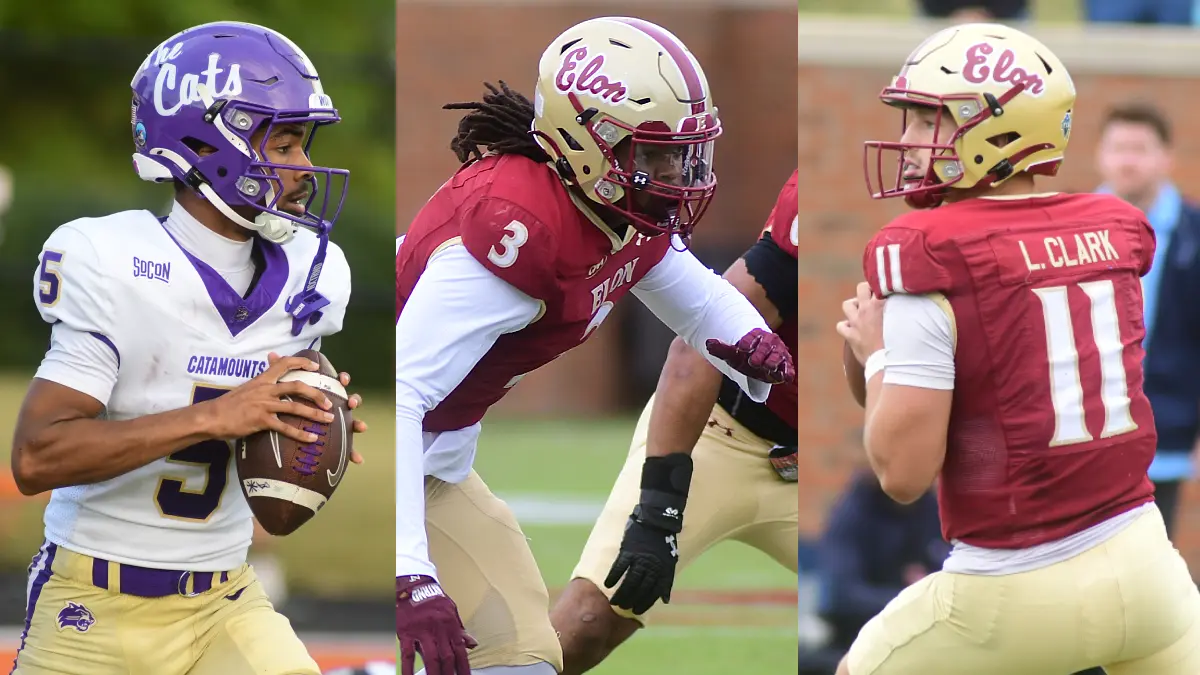 Notable FCS transfer portal entrants include Taron Dickens (Western Carolina), Kahmari Brown (Elon) and Landen Clark (Elon).