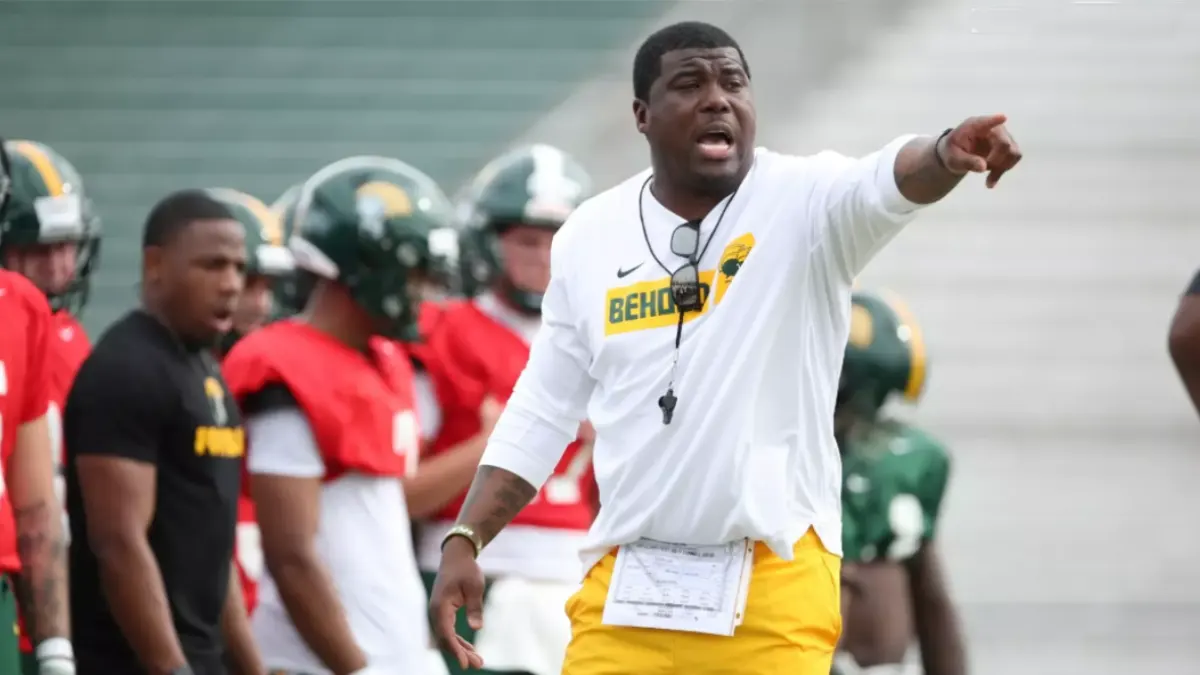 Norfolk State assistant coach Tory Woodbury in 2025 season