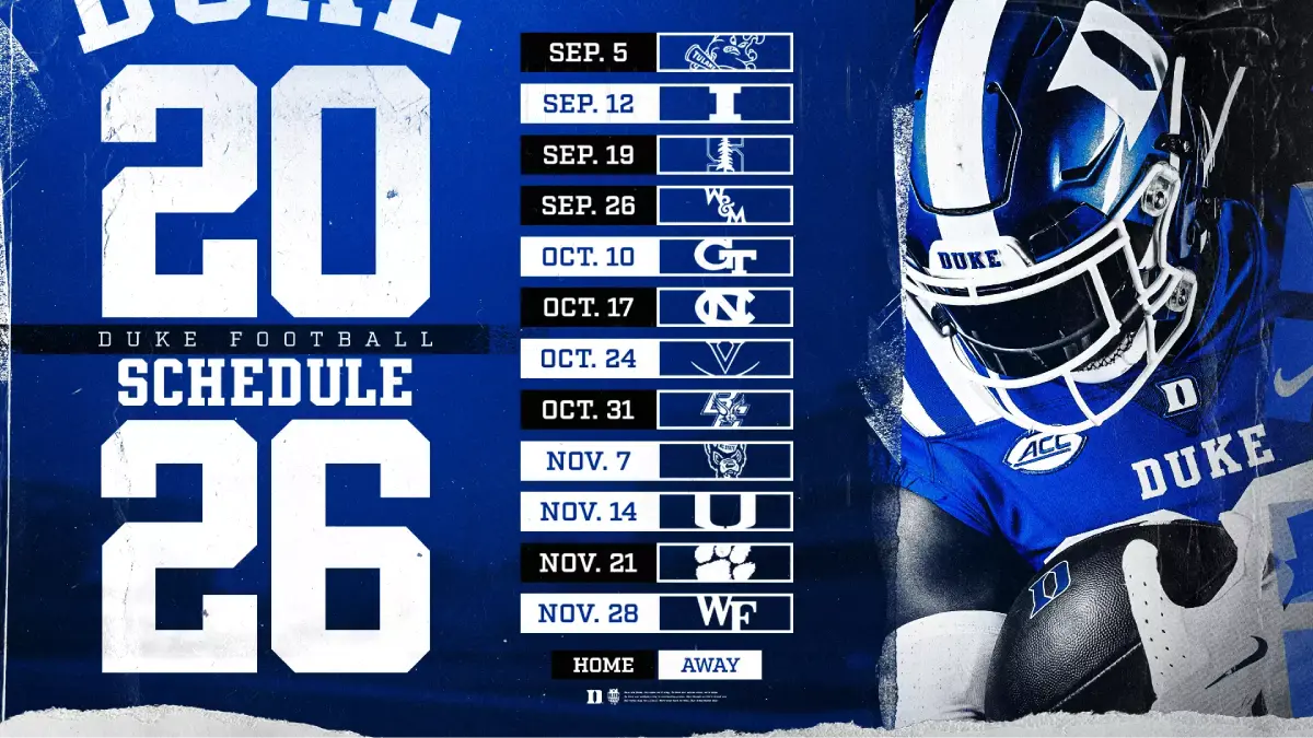 Duke Football Schedule NCFootballNews