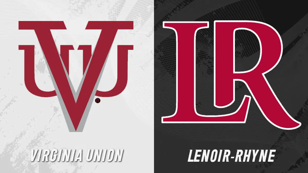 Game graphics for the Virginia Union at Lenoir-Rhyne football game
