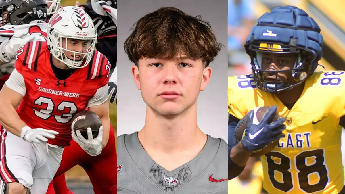 Three North Carolina FCS football players have been recognized with national honors by Lindy’s Sports: Carson Gresock (Gardner-Webb), Kaleb Robison (Campbell) and Elijah Kennedy (NC A&T).